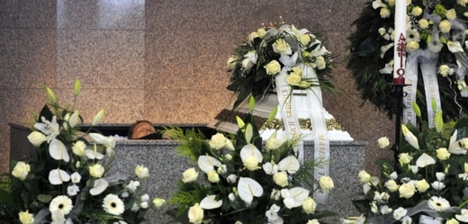 Loňský pohřeb Petra Vejvody. 