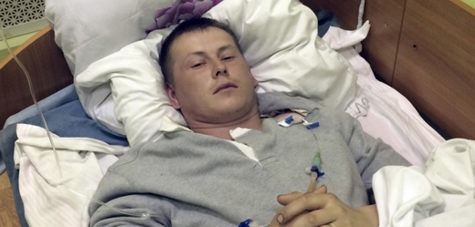 Alexandr Alexandrov v kyjevské vojenské nemocnici.