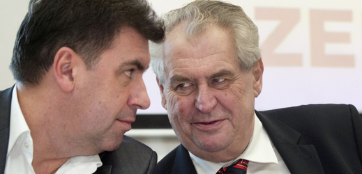 Martin Nejedlý (vlevo) - jednatel firmy Lukoil a poradce prezidenta Zemana.