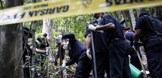 Hledání ostatků v malajsijské džungli.