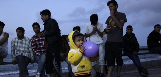 Afgánští uprchlíci na ostrově Kos.