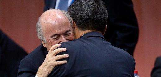 Staronový prezident FIFA Sepp Blatter.