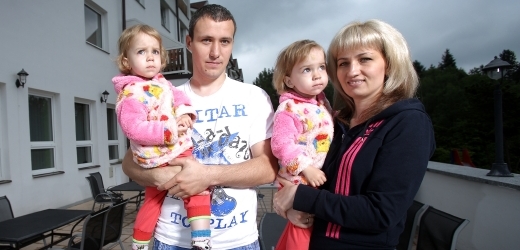 Vadim Hnojilek s rodinou.