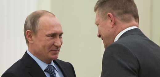 Robert Fico a Vladimír Putin.