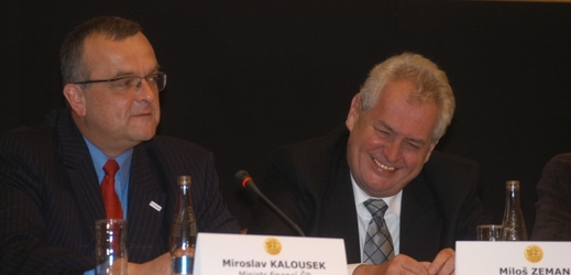 Miroslav Kalousek a Miloš Zeman.