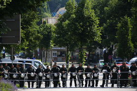 Hladký průběh demonstrace hlídá 20 tisíc policistů.