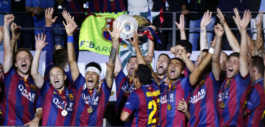 Fotbalisté Barcelony vyhráli Ligu mistrů.