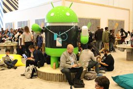 Maskot mobilního softwaru Android od internetového gigantu Google.