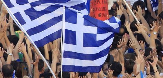 Řecká vlajka.