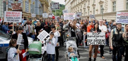 Češi protestovali proti odebírání dětí už v souvislosti s kauzou Evy Michalákové.