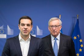 Alexis Tsipras a Jean-Claude Juncker.