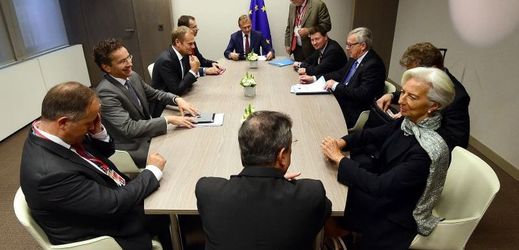 Mimořádný summit EU o Řecku se konal v pondělí v Bruselu.