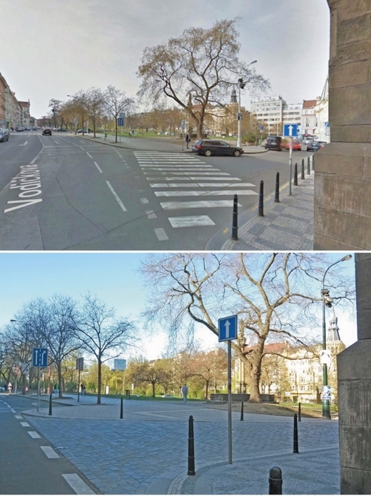 Karlovo náměstí před a po.