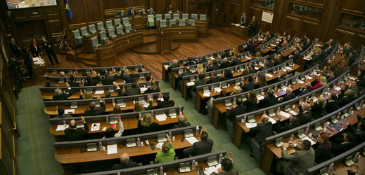 Kosovský parlament.