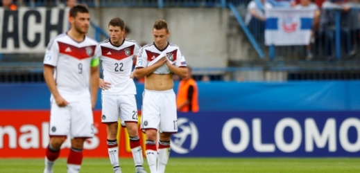 Zklamaní fotbalisté Německa.