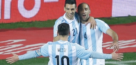 Radost fotbalistů Argentina.