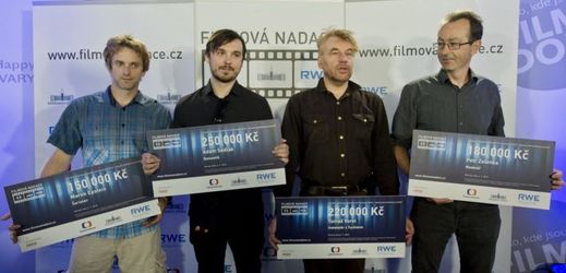 Ocenění autoři Marek Epstein (zleva), Adam Sedlák, Tomáš Vorel a Tomáš Zelenka.