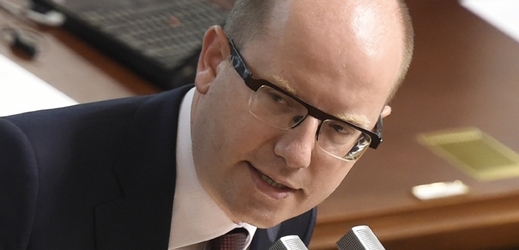 Premiér Bohuslav Sobotka (ČSSD).