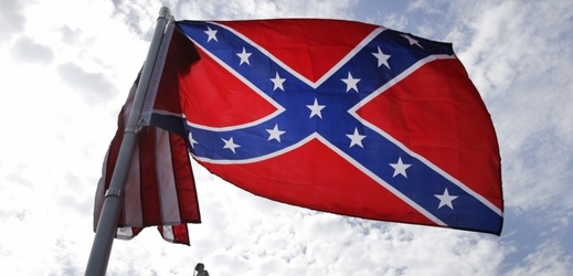 Konfederační vlajka.