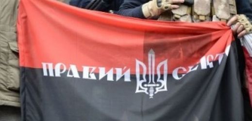 Vlajka hnutí Pravý sektor.