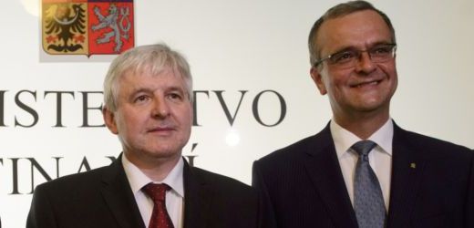 Bývalý premiér Jiří Rusnok (vlevo) a exministr financí Miroslav Kalousek.