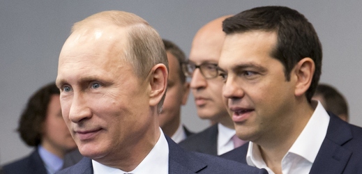 Ruský prezident Vladimir Putin a řecký premiér Alexis Tsipras.