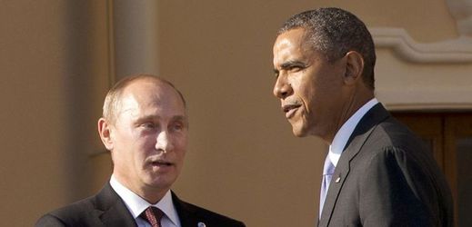 Vladimir Putin a Barack Obama.