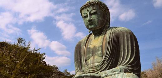 Socha Budhy v Japonsku. 