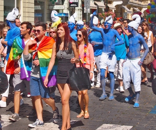 Pochod hrdosti v Praze z roku 2013.