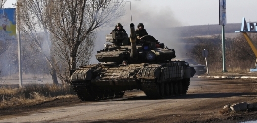 Vojenská technika v Donbasu (ilustrační foto).