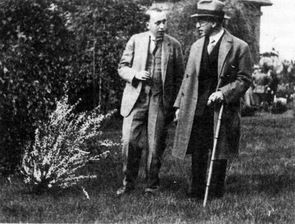 František Langer (vpravo) a Karel Čapek.