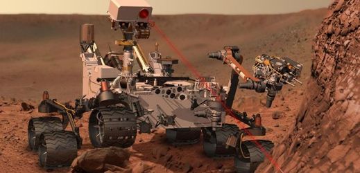 Výzkumná sonda Curiosity, jež vědci z NASA poslali na Mars v srpnu roku 2012.
