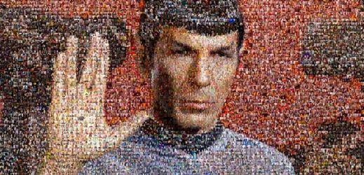Koláž vytvořená z fotografií fanoušků Star Treku.