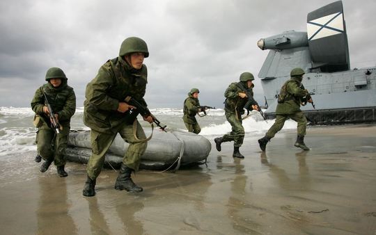 Ruský námořní výsadek.