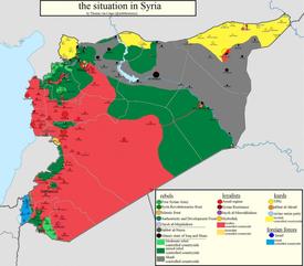 Mapa Sýrie od Van Lingeho.