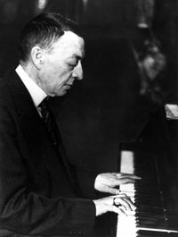 Ruský skladatel Sergej Rachmaninov.