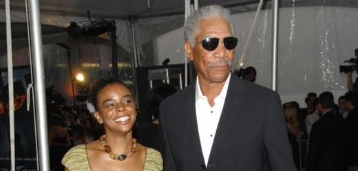 Morgan Freeman s vnučkou Edenou Hines.