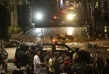 Křižovatka v Bangkoku krátce po výbuchu.