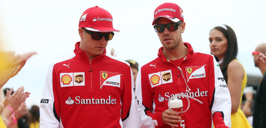 Kimi Räikkönen a Sebastian Vettel.