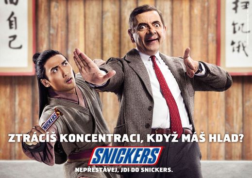 Reklama na Snickers.