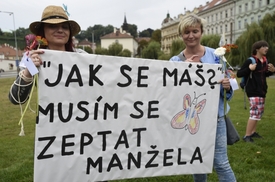 Český pochod proti útisku žen v islámských státech ze srpna 2015.