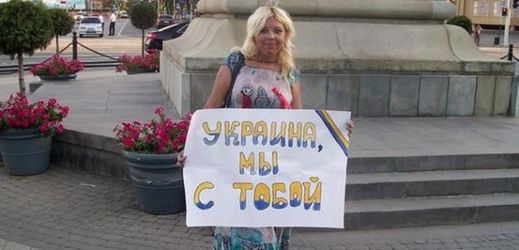 Ukrajinská aktivistka Darja Poljudovová.