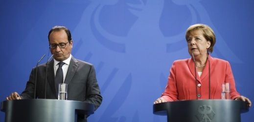 François Hollande a Angela Merkelová.
