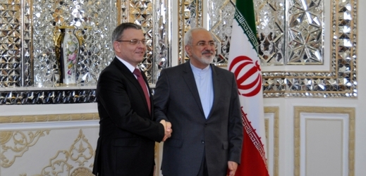 Lubomír Zaorálek s íránským prezidentem Hasanem Rúháním.