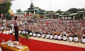 Barmská opoziční vůdkyně Do Aun Schan Su Ťij.