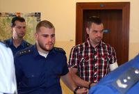 Fotka ze soudu s Petrem Kramným z 10. září.