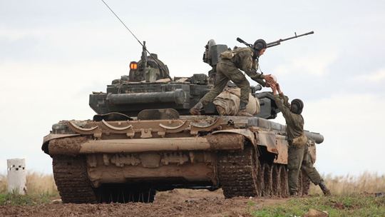Manévry Centrum-2015. Tankové jednotky.
