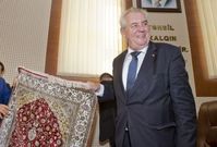 Miloš Zeman na návštěvě Ázerbájdžánu.