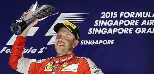 Sebastian Vettel vyhrál třetí závod v sezoně. 