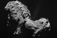 Kometa Čurjumov-Gerasimenko vyfotografovaná ze vzdálenosti 28,6 km.